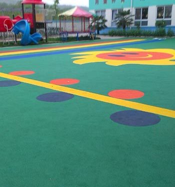 天健EPDM塑膠地面的特點與應用